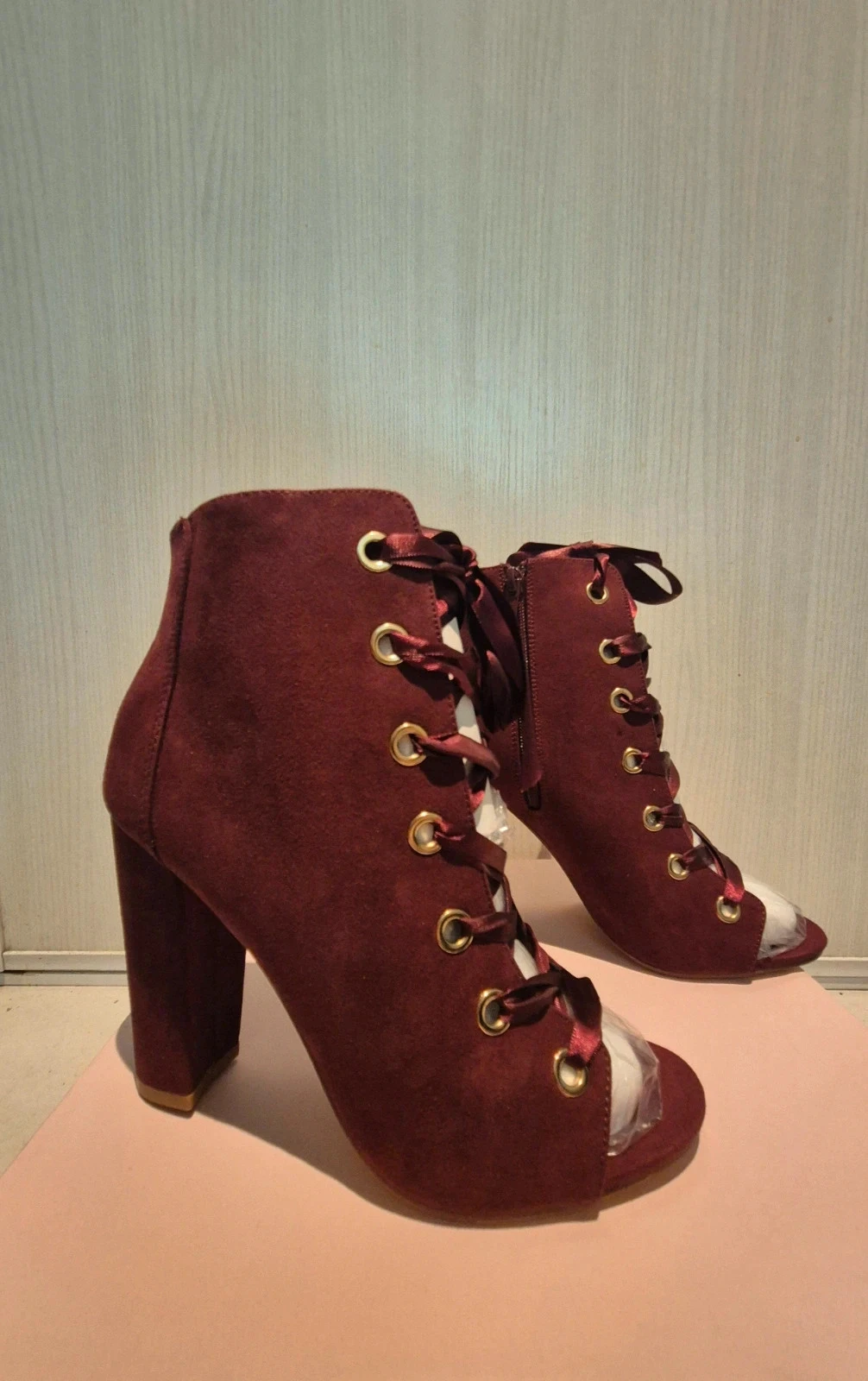 Burgundy ankle boots – photo 7